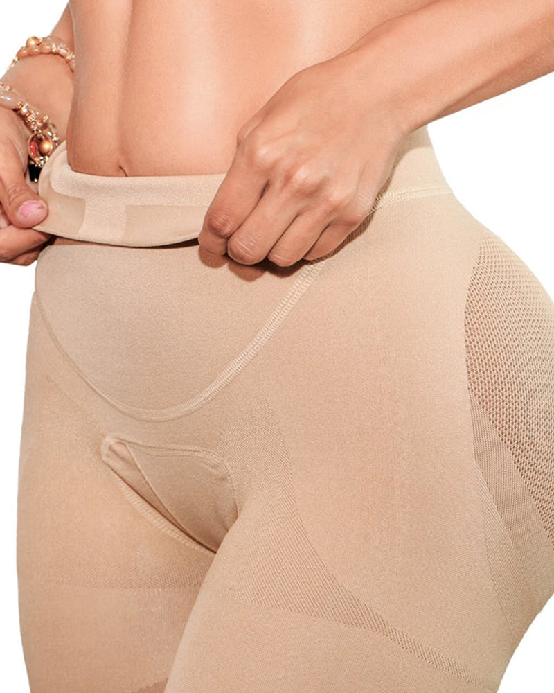 Lift Hip Mesh Shaping Pants in Natural - Everyday Comfort | Lumisensy