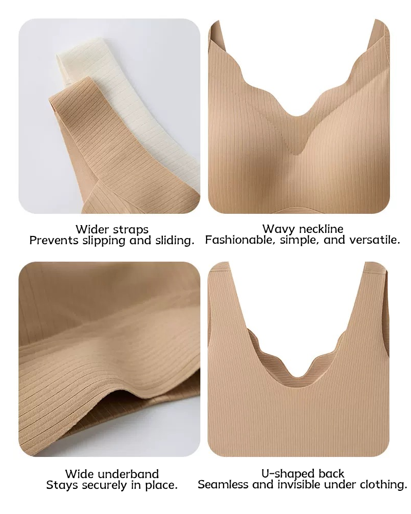 Comfort Wireless Vest Bra in Coffee - Wireless Comfort | Lumisensy