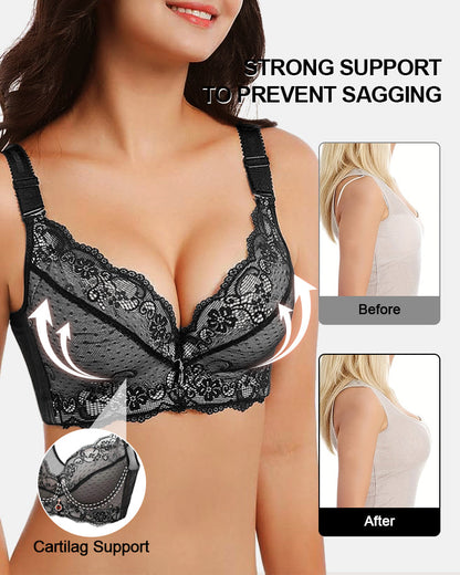 Lumisensy® Lace Underwire Padded Push-Up Bra