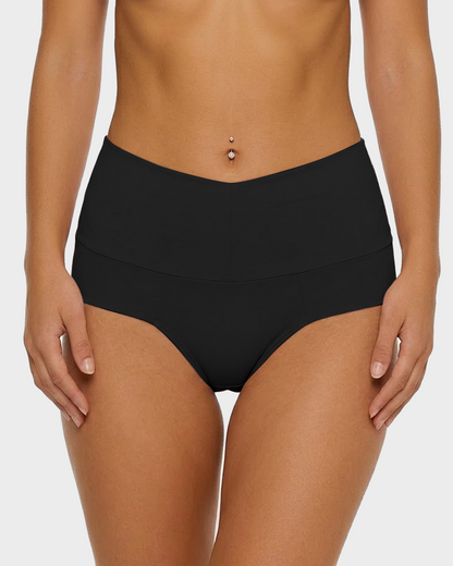 Confident Tummy-Control Stretch Briefs in Black - Tummy Control | Lumisensy