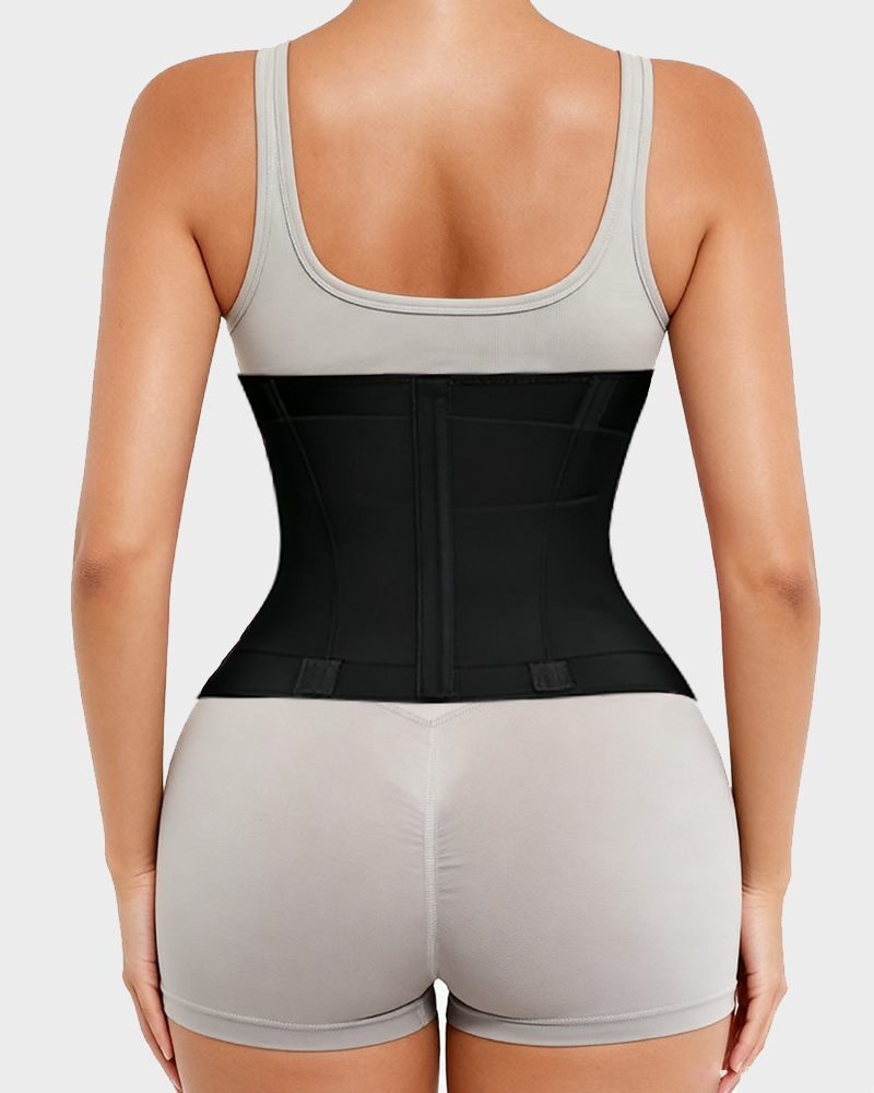 Triple Wrap Waist Trainer in Black - Everyday Comfort | Lumisensy