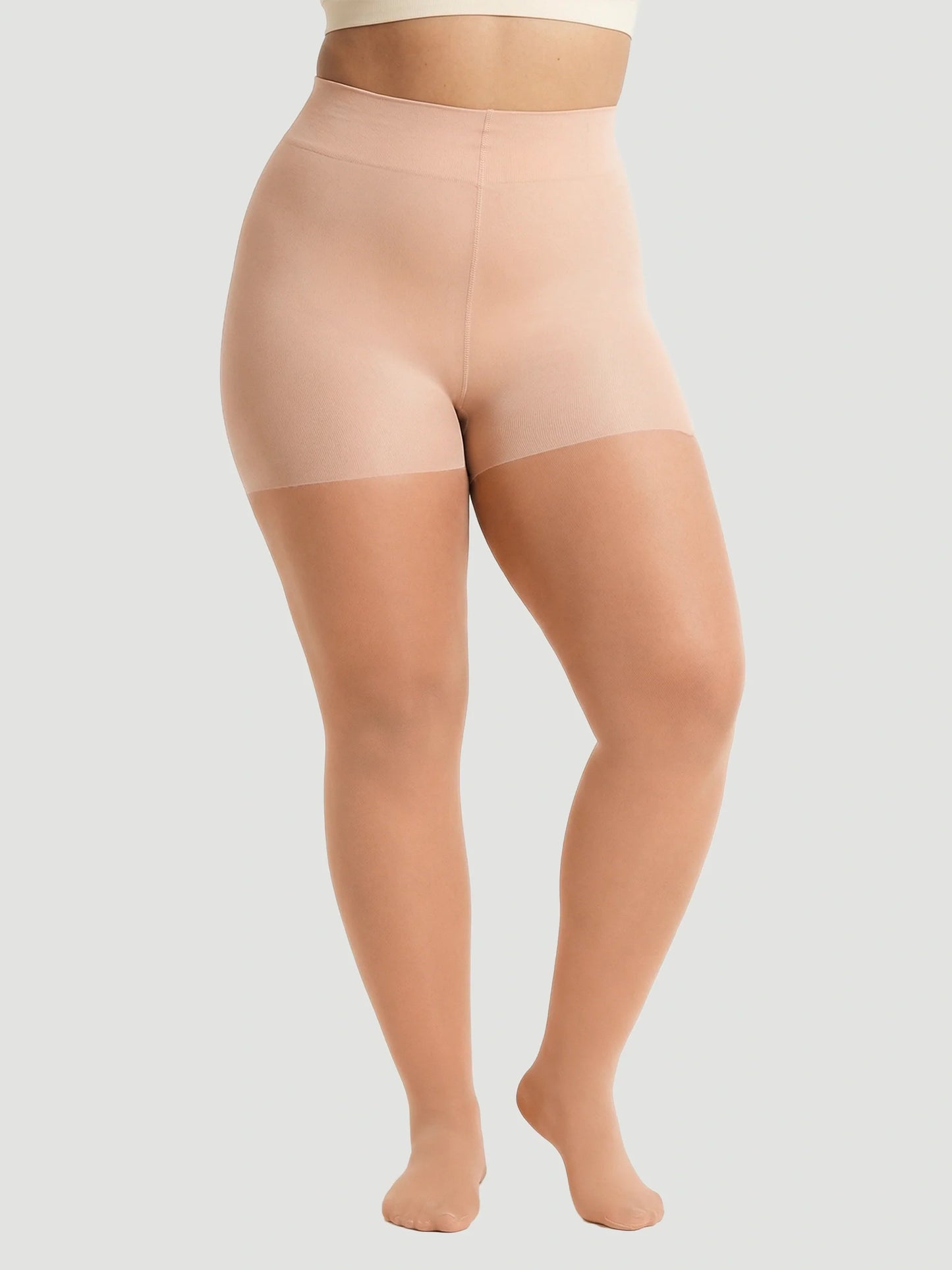 70 Denier Tear-proof Shaping Tights in Beige - Everyday Comfort | Lumisensy