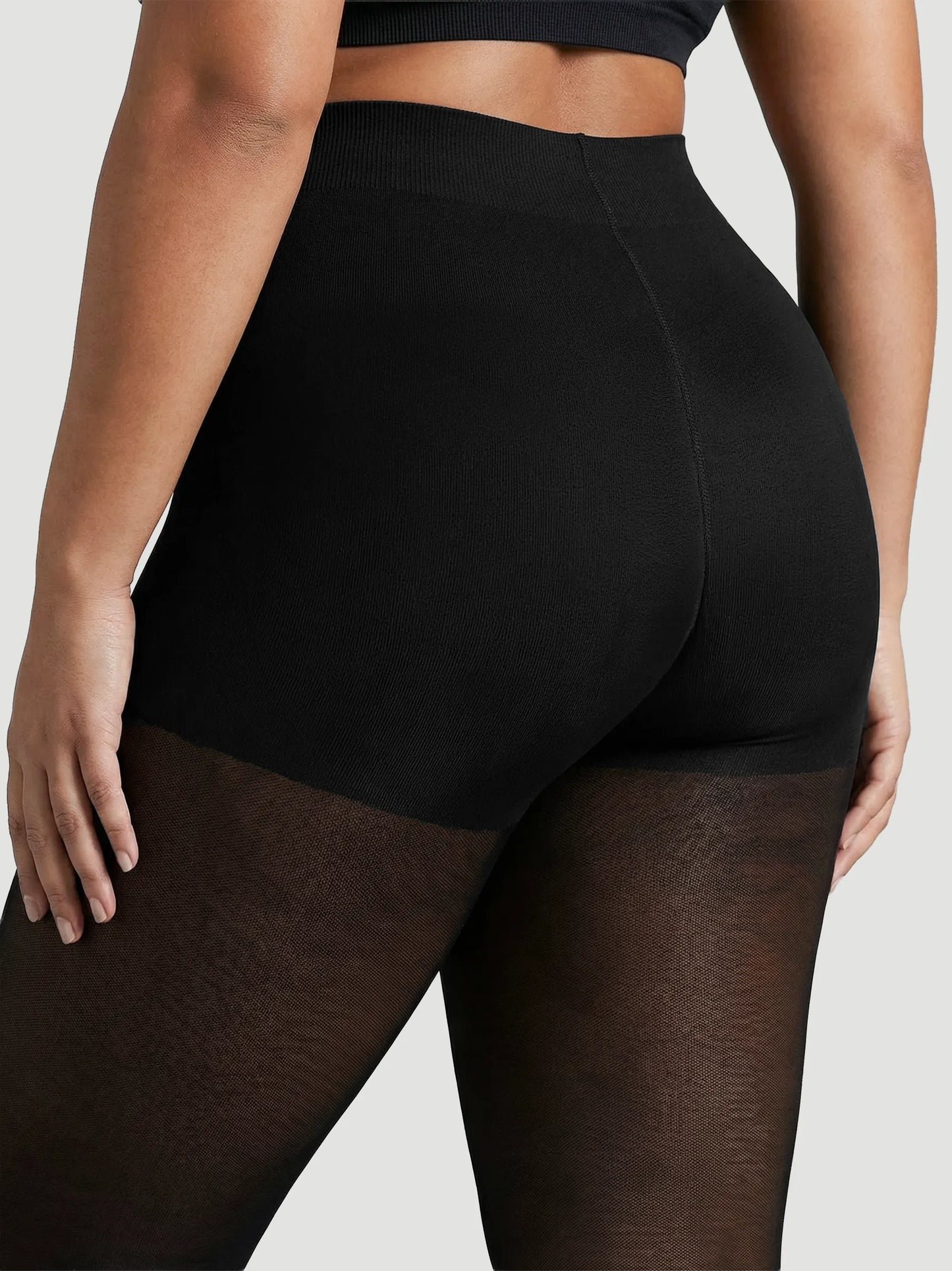 70 Denier Tear-proof Shaping Tights in Black - Everyday Comfort | Lumisensy
