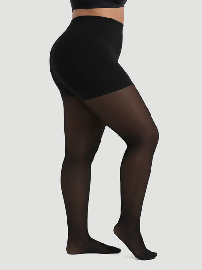 70 Denier Tear-proof Shaping Tights in Black - Everyday Comfort | Lumisensy