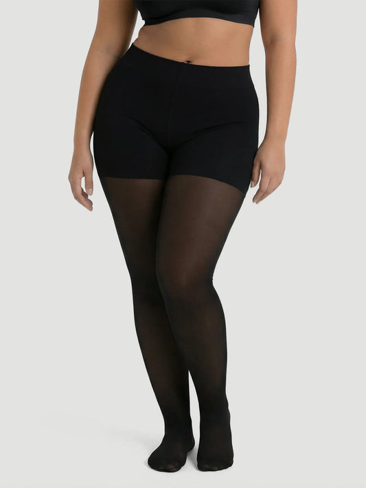 70 Denier Tear-proof Shaping Tights in Black - Everyday Comfort | Lumisensy