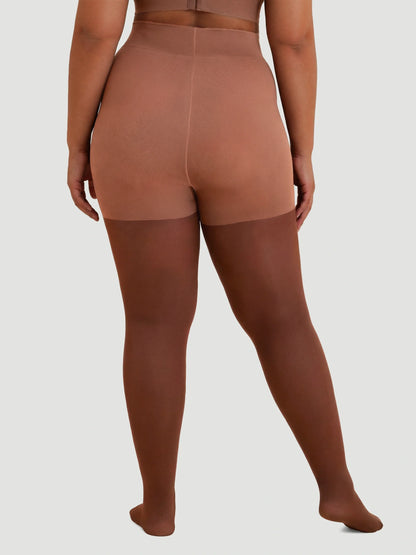 70 Denier Tear-proof Shaping Tights in Brown - Everyday Comfort | Lumisensy