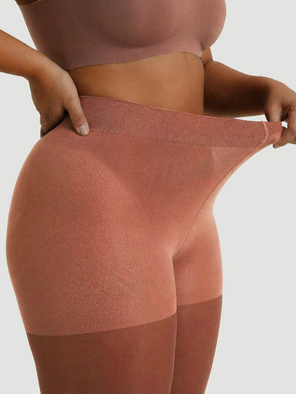 70 Denier Tear-proof Shaping Tights in Brown - Everyday Comfort | Lumisensy