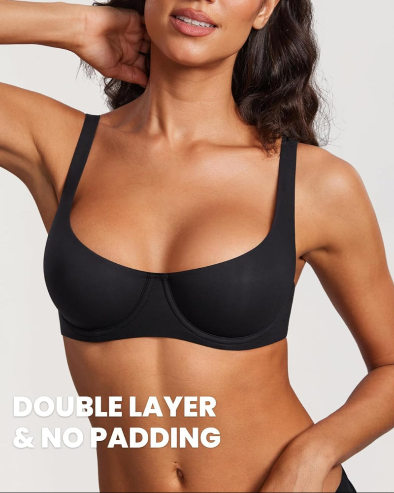 Lumisensy® Seamless Unlined Balconette Bra for Women