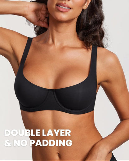 Lumisensy® Seamless Unlined Balconette Bra for Women