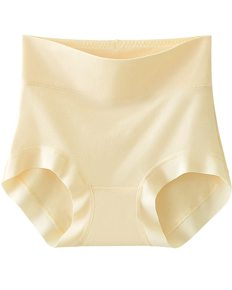 Confident Tummy-Control Cotton Panties in Pink - Tummy Control | Lumisensy