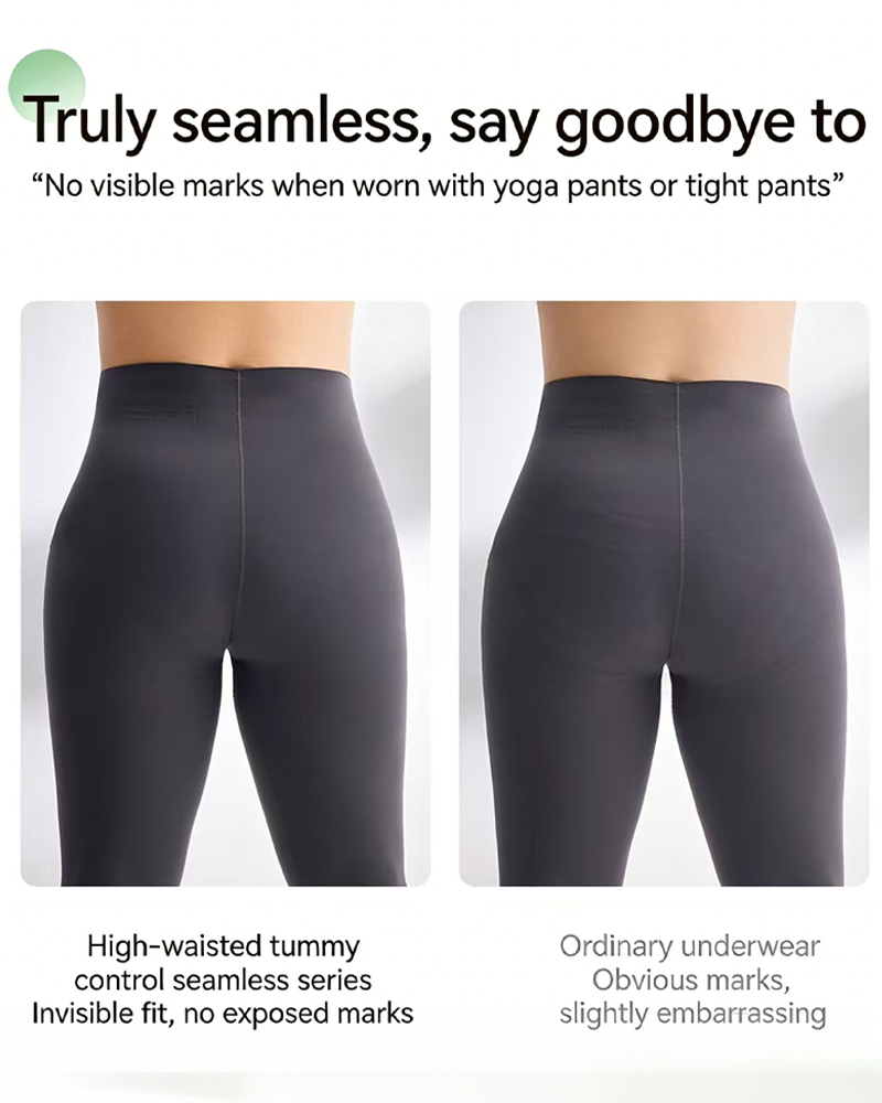 Cool Seamless High-Waist Briefs in Green - High Waist Control | Lumisensy