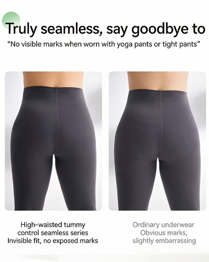 Cool Seamless High-Waist Briefs in Green - High Waist Control | Lumisensy