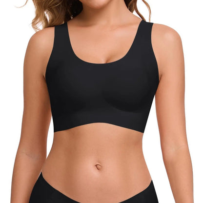 Seamless Wireless Full Coverage Bra in Light Blue - Wireless Comfort | Lumisensy
