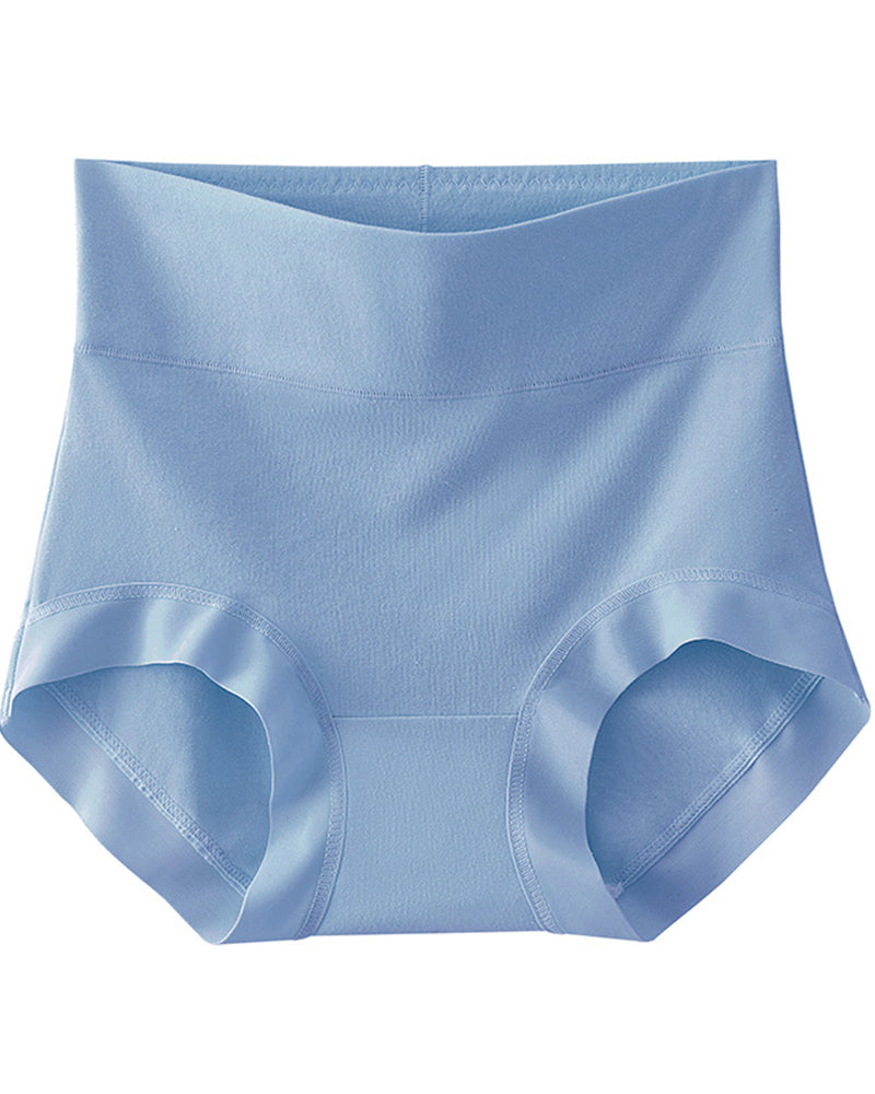 Confident Tummy-Control Cotton Panties in Black - Tummy Control | Lumisensy