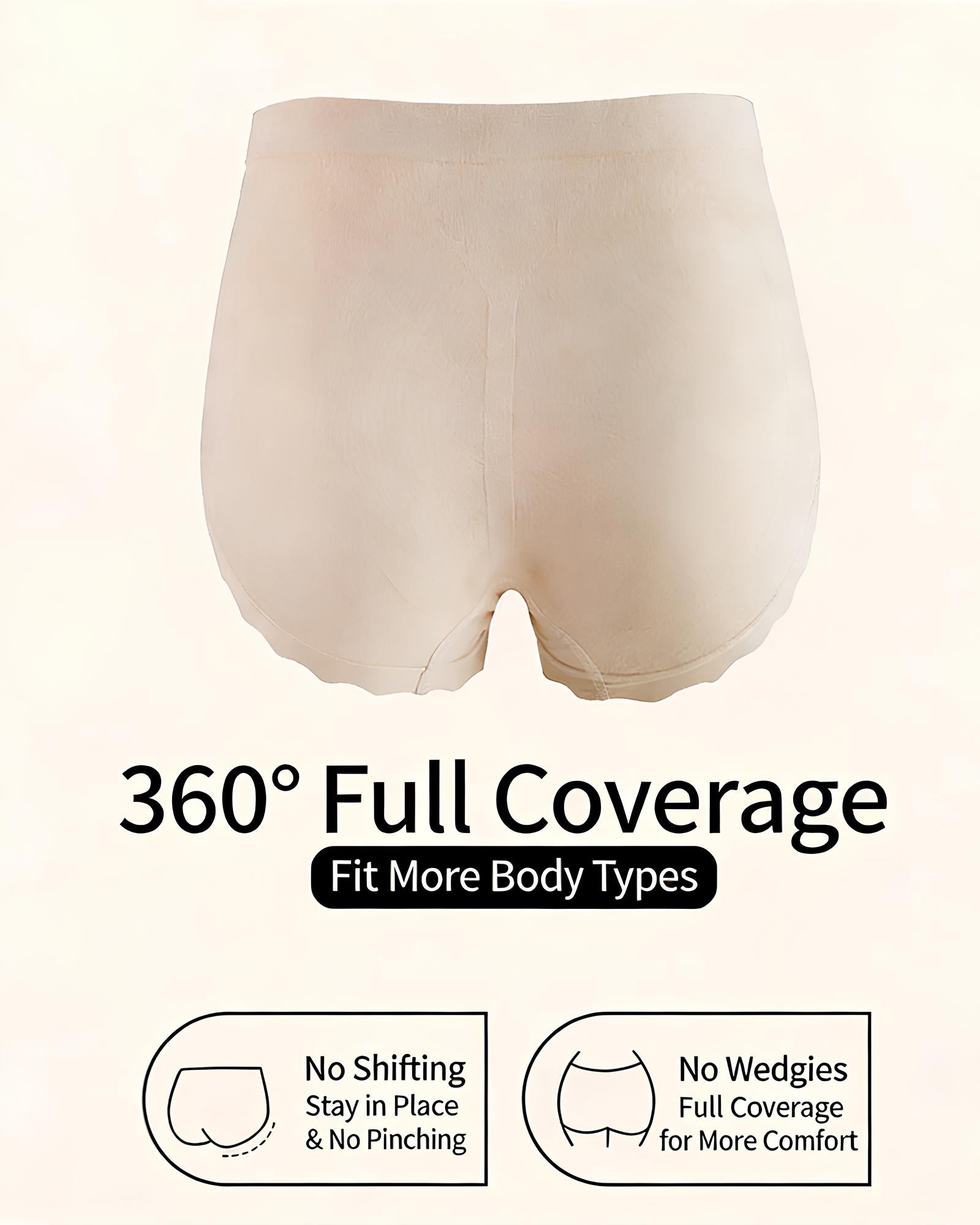 Luxurious Silk Hip-Lift Panties in Black - Seamless Invisible | Lumisensy