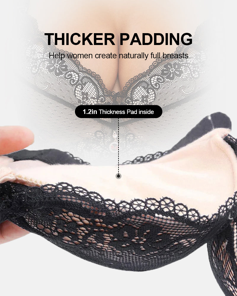Lumisensy® Lace Underwire Padded Push-Up Bra