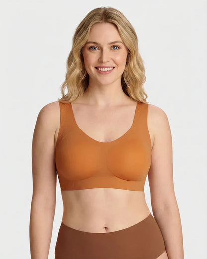 Lifting Wire-Free Antibacterial Jelly Bra in Green - Cloud-Lift Support | Lumisensy