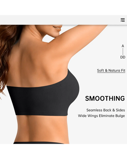 Lumisensy® Multiway Wireless Bandeau Bra – Stay Put Comfort Plus Size