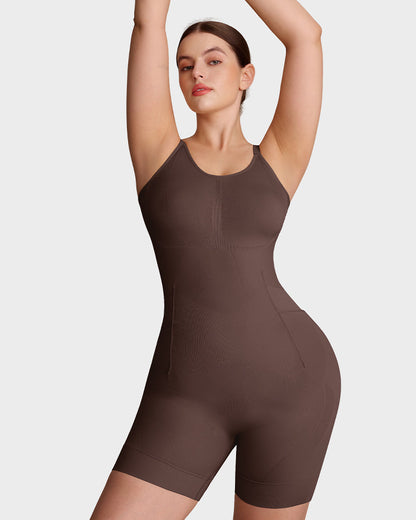 Lumisensy® Easyslide Back-Zip Butt-Lifter Bodysuit