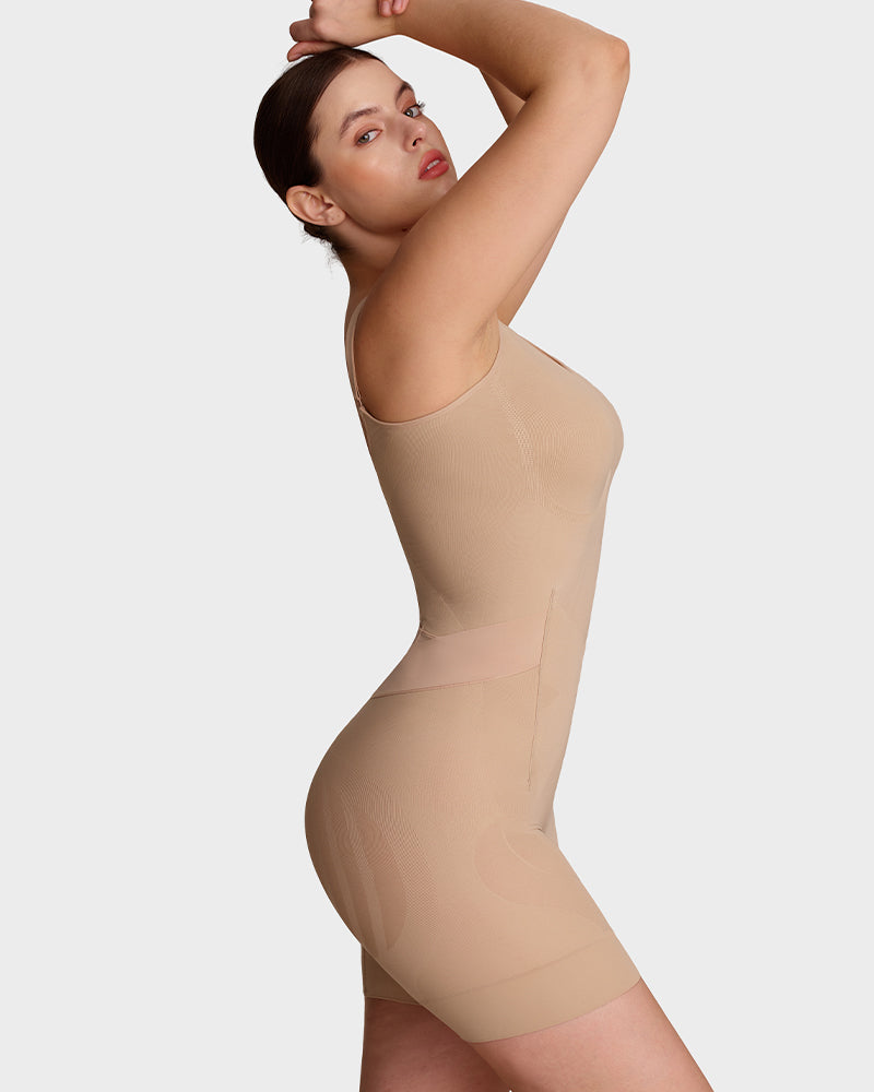 Lumisensy® Easyslide Back-Zip Butt-Lifter Bodysuit