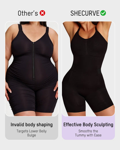 Lumisensy® Easyslide Back-Zip Butt-Lifter Bodysuit