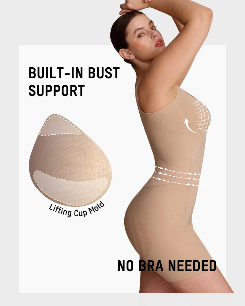 Lumisensy® Easyslide Back-Zip Butt-Lifter Bodysuit