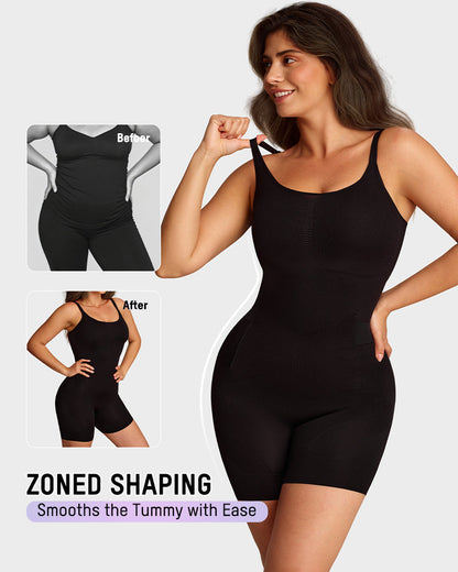 Lumisensy® Easyslide Back-Zip Butt-Lifter Bodysuit
