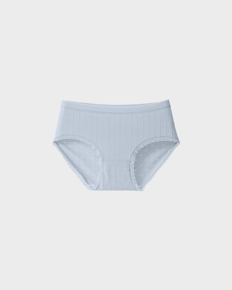 Lumisensy® Fresh Lace-Trim Cotton Panties