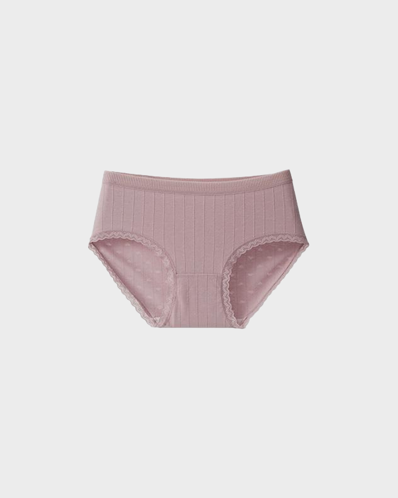 Lumisensy® Fresh Lace-Trim Cotton Panties