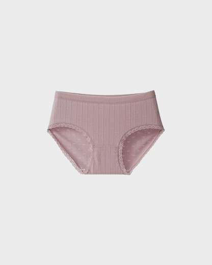 Lumisensy® Fresh Lace-Trim Cotton Panties