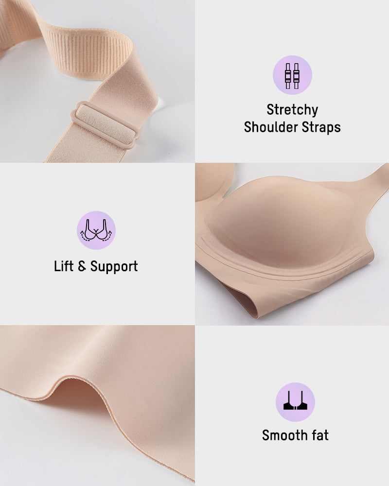 Lumisensy® Wireless Deep-V Jelly Support Bra