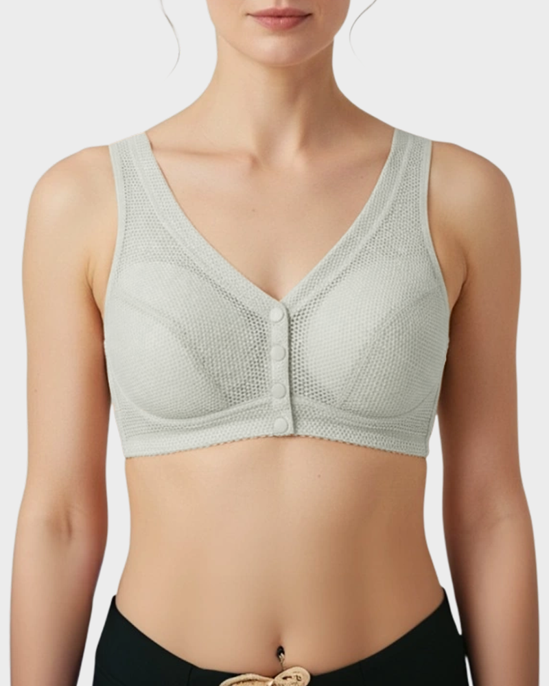 Comfort Front-Closure Wirefree Bra in Skin - Everyday Comfort | Lumisensy