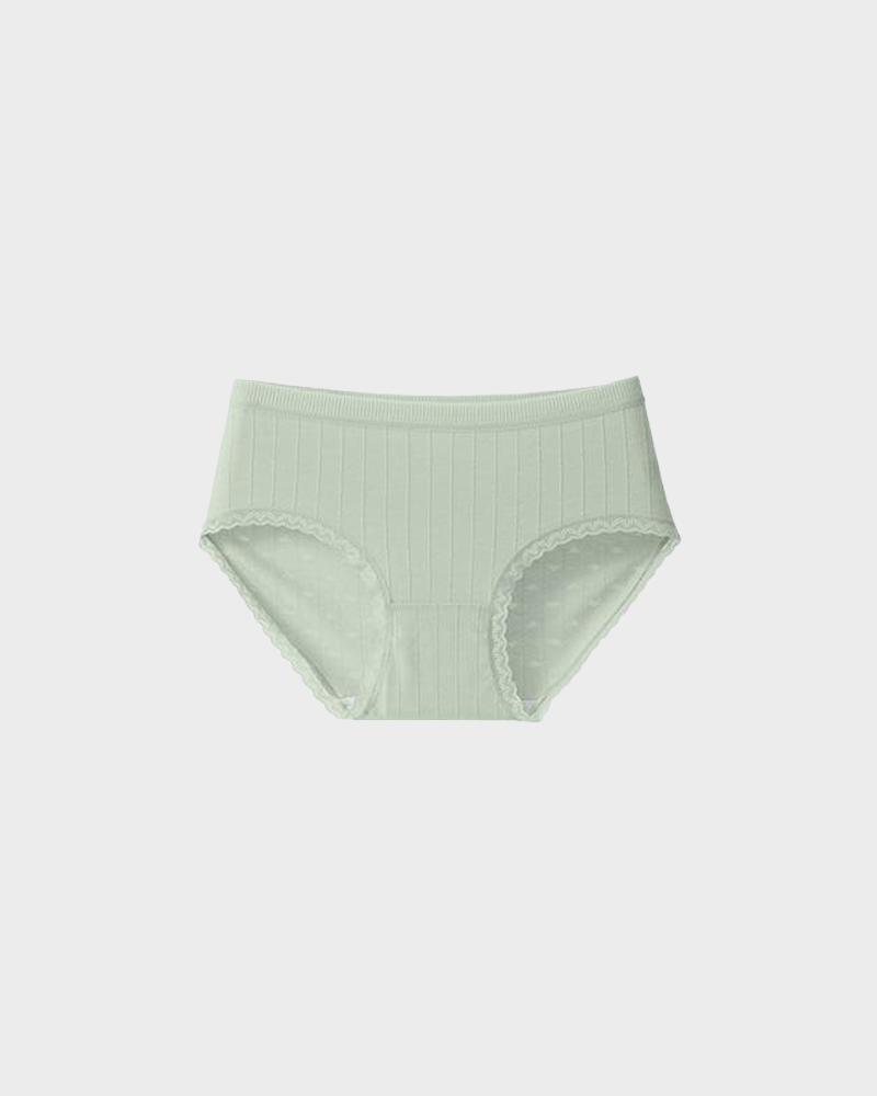 Lumisensy® Fresh Lace-Trim Cotton Panties