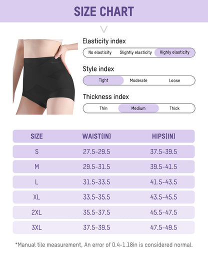 Lumisensy® High-Waist Cross Compression Shaping Panties (6 Pack)