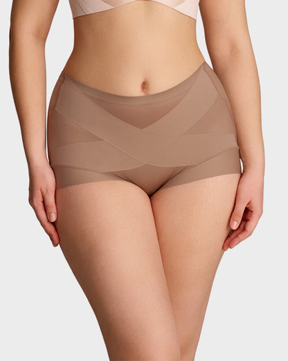 Lumisensy® High-Waist Cross Compression Shaping Panties (6 Pack)