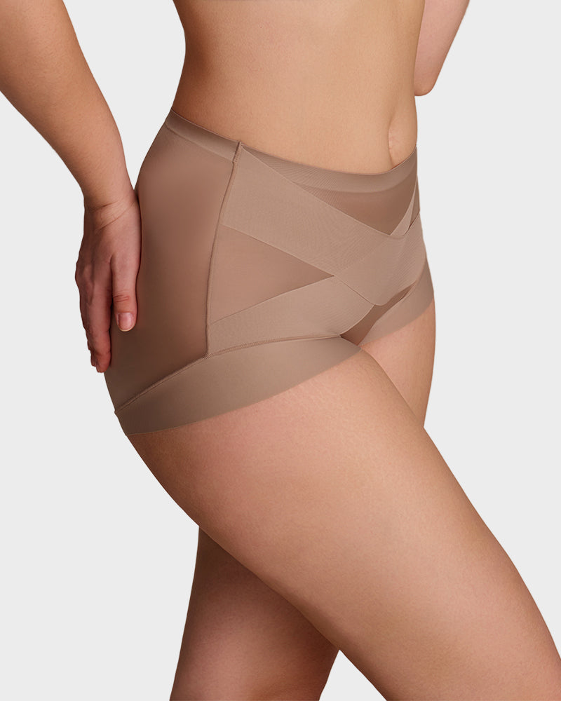 Lumisensy® High-Waist Cross Compression Shaping Panties (6 Pack)