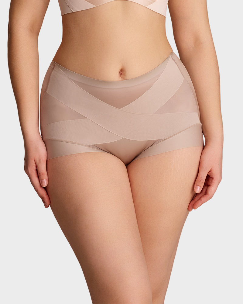 Lumisensy® High-Waist Cross Compression Shaping Panties (6 Pack)