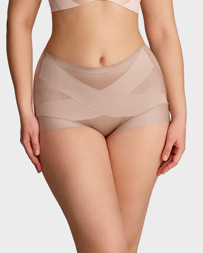 Lumisensy® High-Waist Cross Compression Shaping Panties (6 Pack)