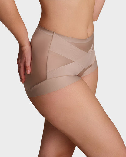 Lumisensy® High-Waist Cross Compression Shaping Panties (6 Pack)