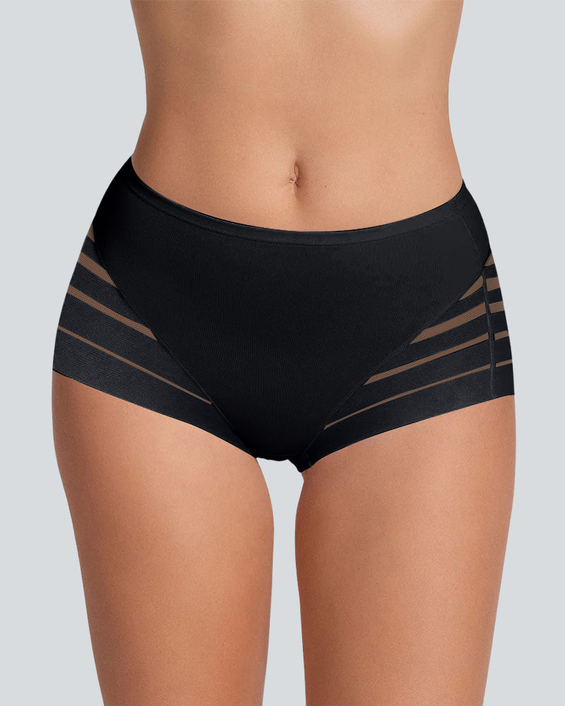 Confident Tummy-Control Mesh Briefs in Tan - Tummy Control | Lumisensy