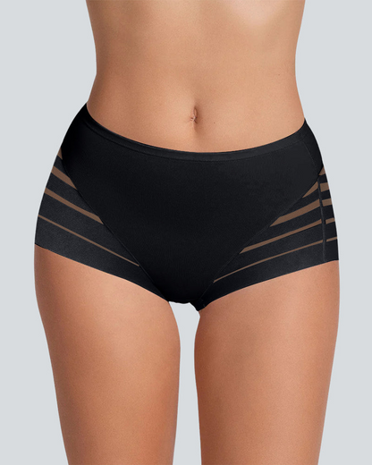 Confident Tummy-Control Mesh Briefs in Tan - Tummy Control | Lumisensy