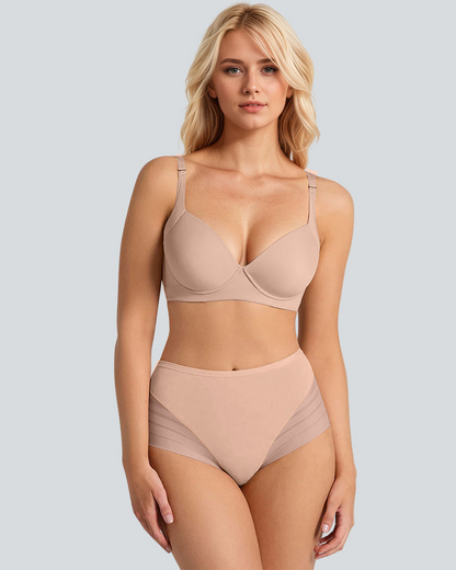 Confident Tummy-Control Mesh Briefs in Black - Tummy Control | Lumisensy