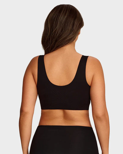 Lifting Wire-Free Antibacterial Jelly Bra in Black - Cloud-Lift Support | Lumisensy