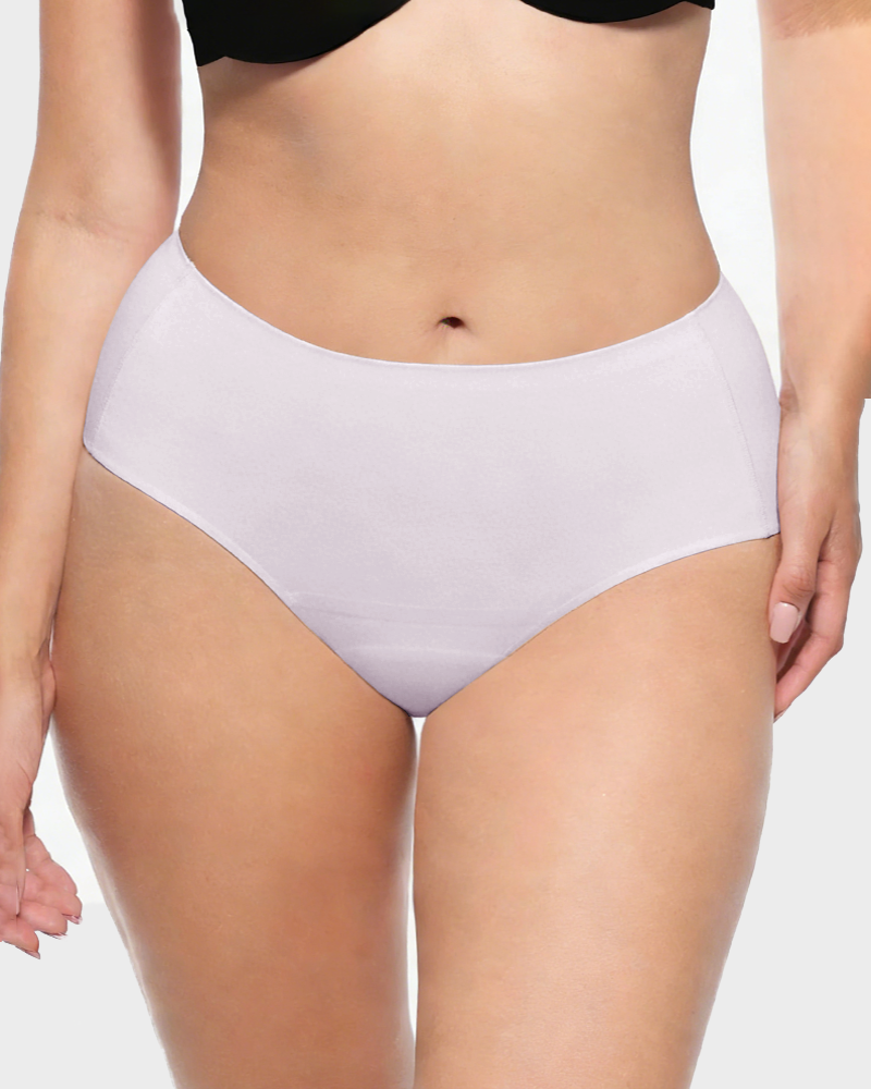 Confident Peach-Lift Fitness Panties in Light Purple - Seamless Invisible | Lumisensy