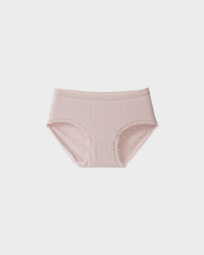Lumisensy® Fresh Lace-Trim Cotton Panties