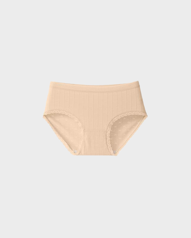 Lumisensy® Fresh Lace-Trim Cotton Panties