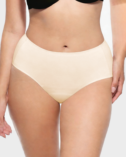 Confident Peach-Lift Fitness Panties in Nude - Seamless Invisible | Lumisensy