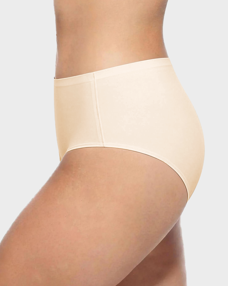 Confident Peach-Lift Fitness Panties in Nude - Seamless Invisible | Lumisensy
