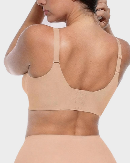 Comfort Wireless Full-Cup Bra in Nude - Wireless Comfort | Lumisensy