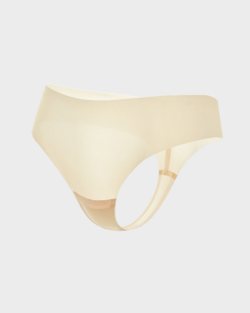 Sexy Invisible Thong Panties in Nude - Seamless Invisible | Lumisensy